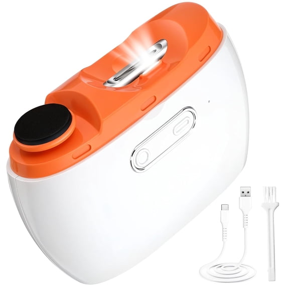 Electric Automatic Nail Clipper Trimmer - 2 in 1 Rechargeable Fingernail File Grinder Cutter