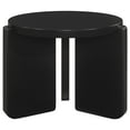 thumbnail image 4 of Cordova 2-piece Solid Wood Coffee and End Table Set Black, 4 of 10