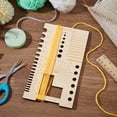 thumbnail image 5 of Spinning Control Card with Angle and Scale, Multifunctional Wood Knitting Needle Gauge and Ruler for Spinners Yarn Measuring Tools Crochet Accessories, 5 of 9