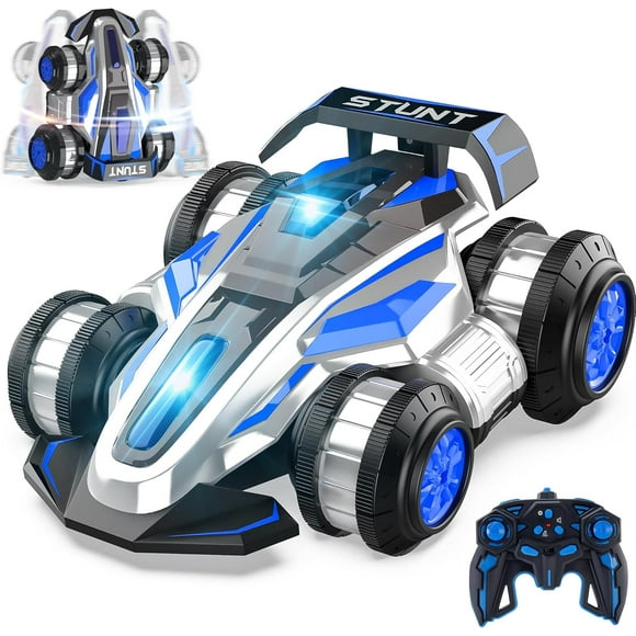 YCFUN Remote Control Cars, RC Cars for Kids Boys Girls Remote Control Stunt Race Car with Light