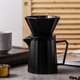 thumbnail image 4 of Pour over Coffee Maker Set Vintage Ceramic Pour over Coffee Dripper Set Coffee Filters,for Home Cafe Restaurant Camping, 4 of 6