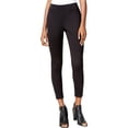 thumbnail image 1 of maison Jules Pantalones cortos casuales con estampado de puntos para mujer, negro, XS, 1 of 1