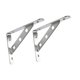 thumbnail image 5 of 2 piezas soportes de acero inoxidable muebles montados en espesas de pared esquina pulsera desmontable soporte de estante sólido de servicio pesado 6 pulgadas, 5 of 8