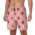 thumbnail image 2 of Balery Strawberries Mens Swim Trunks Swim Shorts for Men Quick Dry Inseam Beach Shorts with Compression Liner Pocket-XX-Large, 2 of 9