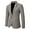 Gray, variant on Miluxas Casual Blazer for Men Blazer Jacket Slim Fit Suit Jackets for Men Casual Blazer Sport Coat Suit Khaki XL(XL)