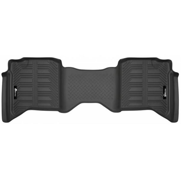 Bizon Laser Measured Floor Liners Fits 2009 2018 Dodge Ram Quad Cab 2nd Row 1 Piece Black Molded Mats Made In The Usa Bizon Laser Measured Floor Liners Fits