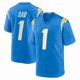 thumbnail image 1 of Camiseta de fútbol americano número 1 de para hombre, color azul papá (talla 3XL), 1 of 2