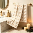 thumbnail image 5 of 2 Pack Christmas Kitchen Towels, Deer Christmas Hand Towels, Soft Absorbent Holiday Dish Towels for Bathroom Kitchen Decor, Xmas Gift, 15.7 x 23.6 inch, 5 of 6