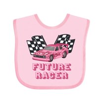 Inktastic Pink Future Racer Boys or Girls Baby Bib