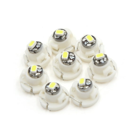 8Pcs T4.2 White 3020 Dashboard Panel Light Lamp Bulb for Car Interior