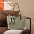 thumbnail image 3 of Montana West Tote Bags for Women Medium Top Handle Handbags with Scarf, Green, 3 of 6