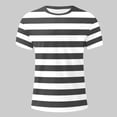 thumbnail image 7 of Men's Short Sleeved Crew Neck T Shirt Casual Top Loose Fit Athletic Running Gym Workout Tee Tops XXL Dark Gray Men's Short Sleeved T Shirt, 7 of 7