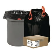 Draw 'n Tie 30 gal. 1.2 Mil, Drawstring Heavy-Duty Trash Bags - Black (200 Count)