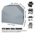 thumbnail image 5 of BBQ Gas Grill Cover 26.8 inch，Outdoor Heavy Duty Round Grill Cover, Waterproof, Rip-Proof, Weather & UV Resistant, 5 of 10
