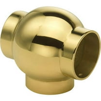 Lavi Industries Ball Tee for 1.5"" Tubing Polished Brass