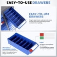 thumbnail image 4 of Zhuotong Steel Frame Parts Storage Cabinet, Heavy-Duty Tool Organizer with Labels & Dividers, Small Parts Bin, Multi-Drawer Cabinet for Garage, Auto Repair & Workshop, 4 of 7