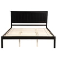 thumbnail image 3 of Queen Size Bed,Platform Bed Frame with Headboard , Wood Slat Support, Strong Wooden Slats Bed Frame, Espresso, 3 of 8