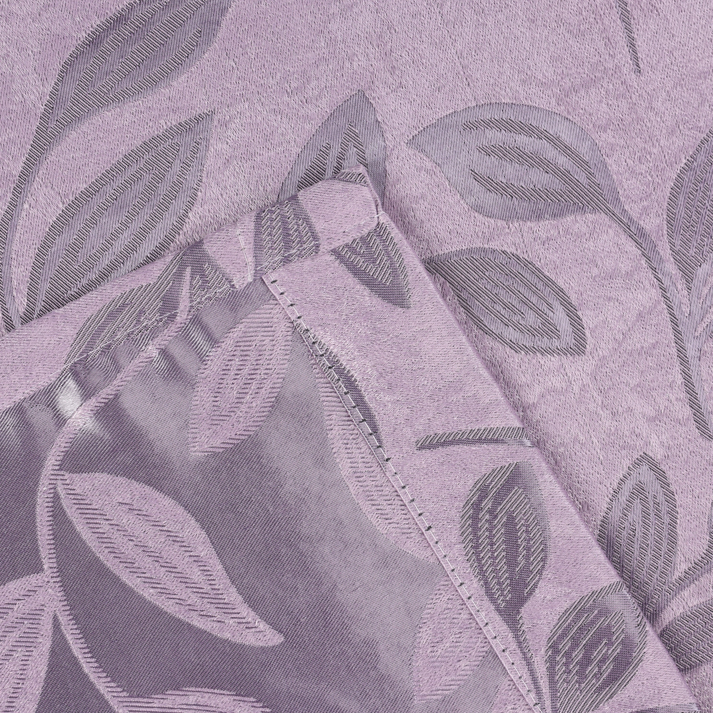 Superior Blackout Leaves Curtains Set of 2, Light Filtering Grommet Curtain Panel Set, Wisteria, 46"W x 84"L
