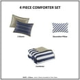 thumbnail image 5 of Home Essence Teen Stripe Printed Comforter Set, 4 pieces, Multicolor, Full Queen, 5 of 9