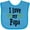 Turquoise, variant on Inktastic I Love My Papa- Hearts Boys or Girls Baby Bib