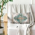 thumbnail image 5 of Boho Pillow Covers 12"x20" Set of 2 Vintage Carpet Green Bohemian Throw Pillow Case Soft Rectangle Decorative Pillowcases for Home Decor Sofa Car Living Room, 5 of 6