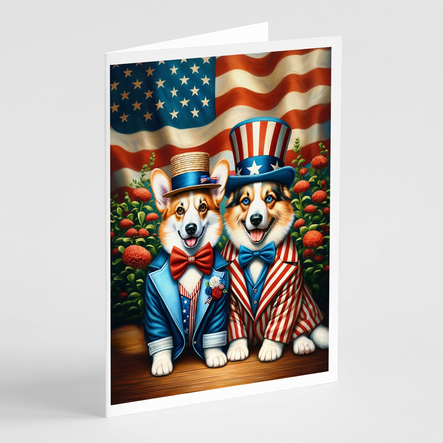 All American Chihuahua Greeting Cards Pack of 8 7 in x 5 in