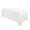 thumbnail image 1 of LALAPORT Nappe en Polyester pour Mariage, Fête, Événements, Banquet, Buffet (90x132 Po, Blanc), 1 of 1