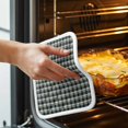 thumbnail image 3 of Green Beige Buffalo Plaid Pot Holders for Kitchen Heatproof Potholder, 4 Pack Farmhouse Checkered Hot Pads Multipurpose Oven Pads Cloth Potholders Trivet for Cooking and Baking, 3 of 8