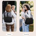 thumbnail image 2 of Bolsa de pañales, mochila LOVEVOOK, bolsa de pañales, negro y gris, 2 of 7