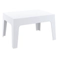 thumbnail image 1 of Compamia Box Resin Patio Coffee Table in White, 1 of 8
