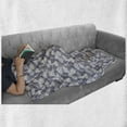 thumbnail image 5 of Vintage Botany Soft Flannel Fleece Throw Blanket, Continuous Hydrangea and Peony Floral Bouquet Print, Cozy Plush for Indoor and Outdoor Use, 60" x 80", Indigo Purpleblue, by Ambesonne, 5 of 5
