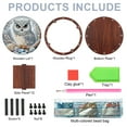 thumbnail image 3 of DIY Diamond Painting Kit Round Storage Box, Bold Owl Pattern Tray Decorative Craft, Desktop Item Storage, Multifunctional Creative Holiday Gift, 3 of 7