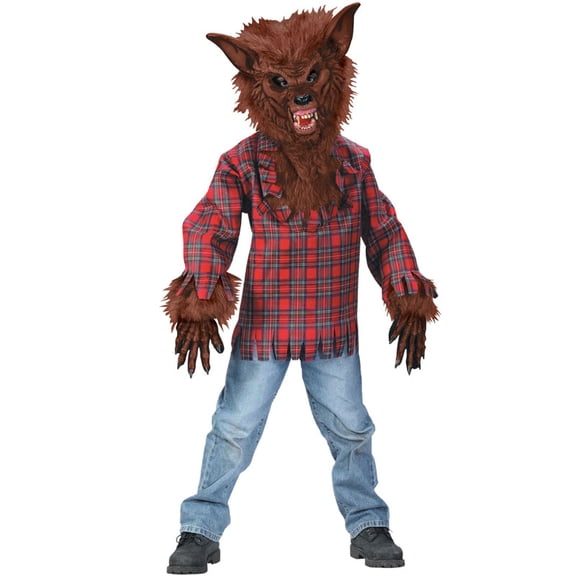 Funworld Werewolf Costume Child: Brown Medium Male