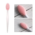 thumbnail image 4 of Minnieouse Cepillo de labios exfoliante Cepillo de limpieza de nariz Labio de silicona de doble cara Cuerpo del baño Rosado Minnieouse CE000211-05, 4 of 6