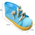 thumbnail image 5 of PawfectPals Interactive Squeaky Safe Funny Bite Resistant Eliminate Destructive Behavior Chew Shoe Toy (Blue High Top), 5 of 6