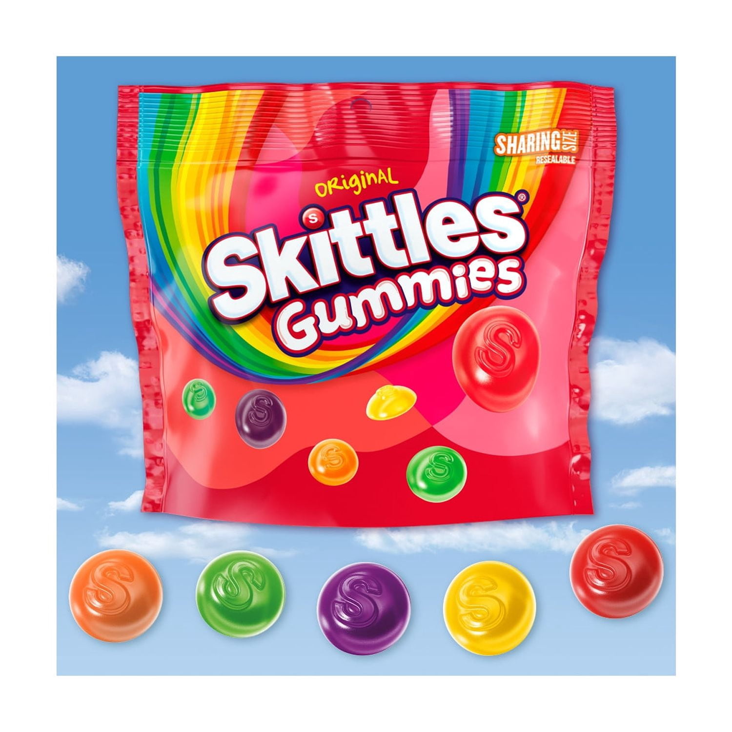 Skittles Gummies Original Gummy Candy, Sharing Size - 12 oz Bag