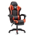 thumbnail image 1 of Silla ergonómica para gaming y oficina – Diseño moderno y respaldo lumbar – Reposabrazos ajustables – Piel sintética cómoda – Ideal para largas sesiones – Color rojo y negro, 1 of 8