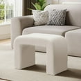 thumbnail image 5 of Tribesigns Vanity Stool Chair, Large Foot Stool Ottoman, Extra Seating for Living Room(2,White）, 5 of 5