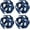 Star River Blue, variant on 4 Balls Pom Bomb Yarn, 100% Polyester Pomp-A-Doodle Jelly Bean Ball Yarn for Crochet Knitting Blanket Mat Pet Nest
