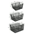 thumbnail image 4 of happimess BSK3000A-6SET Sutton Modern Glam Handmade Wire Metal Nesting Storage Baskets, Black (Set of 6), 4 of 6