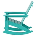 thumbnail image 7 of Parkdale Outdoor HDPE Plastic Adirondack Rocking Chair in Turquoise, 7 of 7
