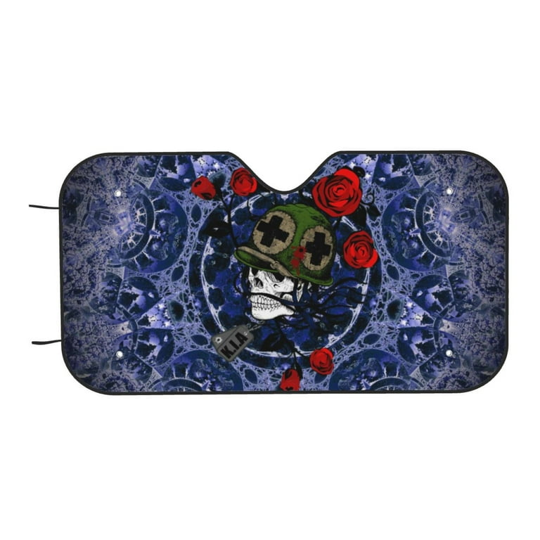 TEQUAN Sunshade for Car Windshield, Mandala Grateful Soldier