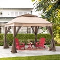 thumbnail image 7 of Sunjoy Tawney 11 ft. x 11 ft. Brown Pop Up Portable Steel Gazebo, 7 of 7
