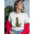 thumbnail image 2 of Battered Tower T-Shirt Women -Halit Kurtulmus Aytoslu Designs, Female Small, 2 of 4