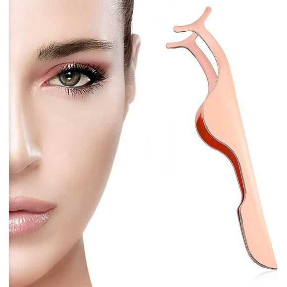 Eyelash Tweezer Applicator Stainless Steel Curved Tip Fishtail False Eyelash Curler Eyelash Extension Application