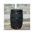 thumbnail image 5 of RTS Home Accents Polyethylene 55 Gallon Premium Flat Back Eco Rain Barrel with Removable Lid, Black Color, 5 of 7