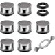 thumbnail image 1 of Aireador de grifo, 7 piezas de accesorios de filtro de aireador de grifo, soporte de filtro de grifo con junta para baño de cocina, incluye 10 juntas y 1 aireador cromado esquí esquí Gafas de esquí, 1 of 5