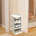 thumbnail image 6 of Tunhigl 4-Tier Organizer for Closet Floor, 4 Pairs of Shoes Sturdy Shoe Rack, Space Saver Shoe Rack Organization Shelves, 6 of 6