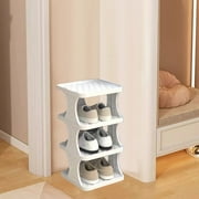 Dvkptbk Shoe Rack Shoe Rack Storage Organizer with 4 Tiers Metal Shelves for Bedroom Closet Entry Dorm Room Storage & Organization
