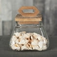 thumbnail image 1 of Wood Lid On Clear Glass Jar, 1 of 1